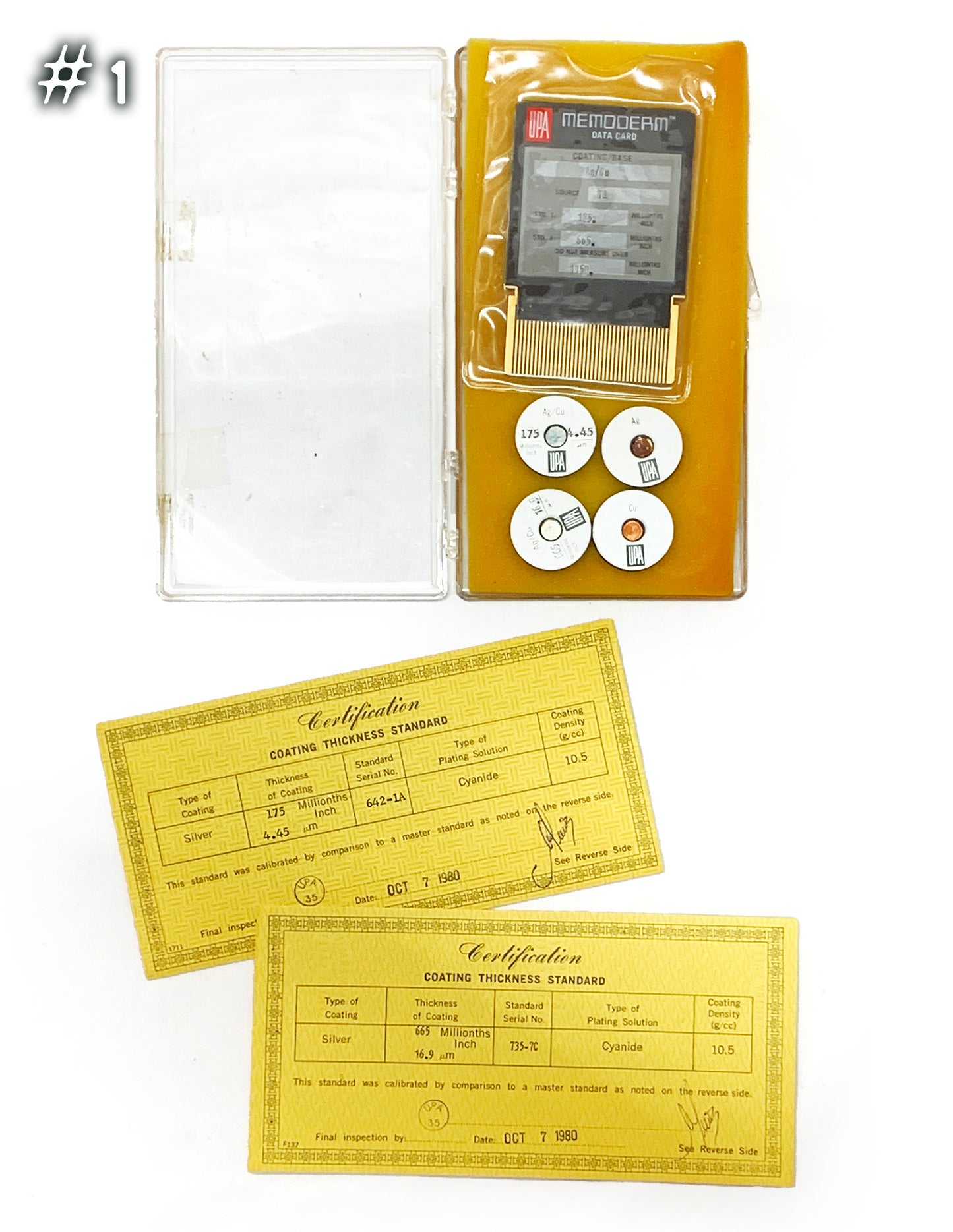 UPA Technology, Inc. Coating Thickness Standards & Certification Documents