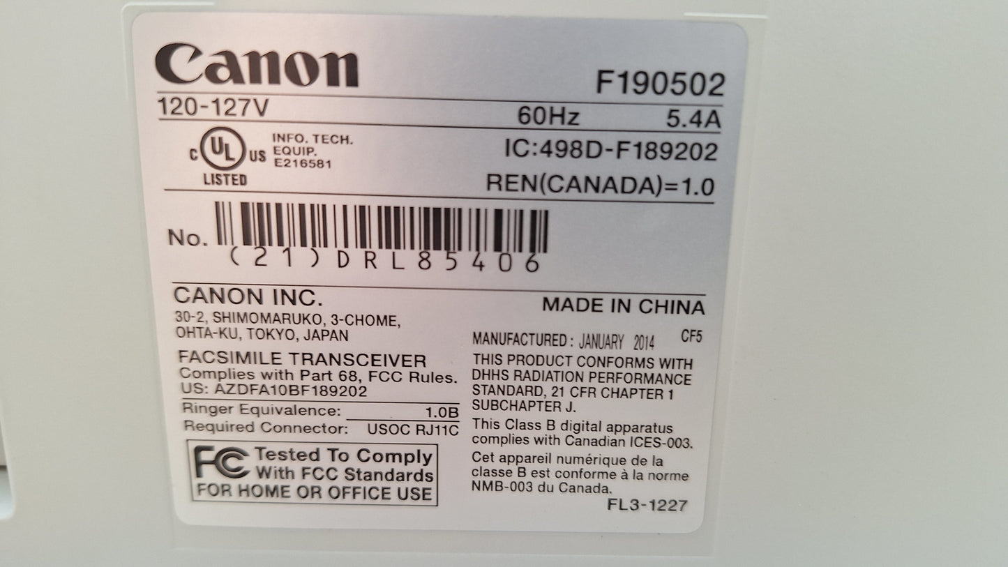 2014 Canon ImageRUNNER 1025iF Multifunction Laser Printer