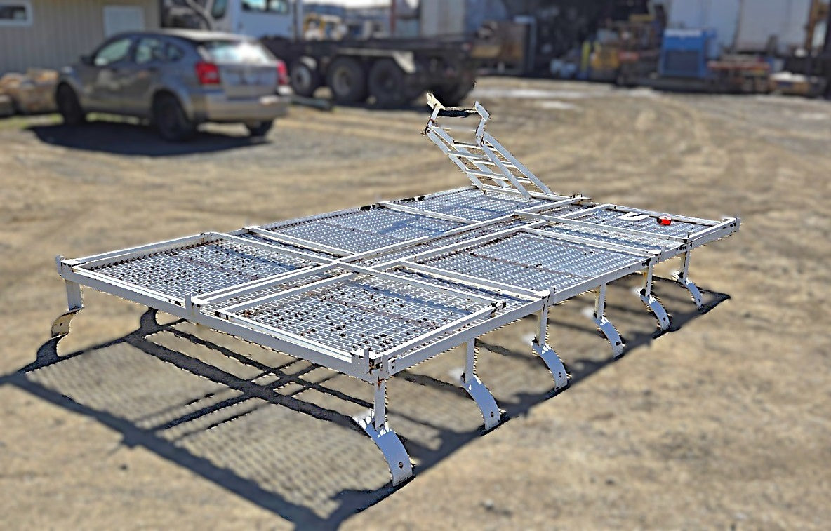 Custom 150x90 Steel Telehandler Work Platform Basket with Ladde