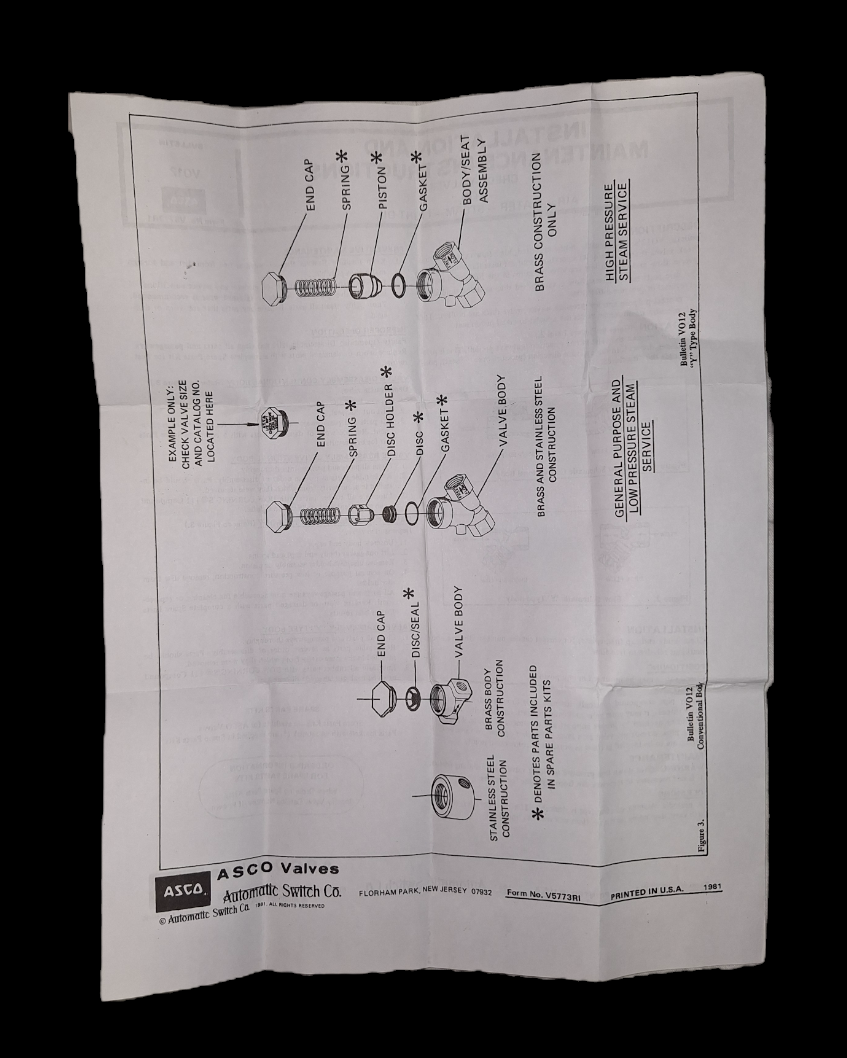 New-open box Castle 513363 3/4" Check Valve