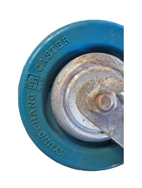 Set of 4 KYUNG CHANG High Performance Rubber Casters / Wheels