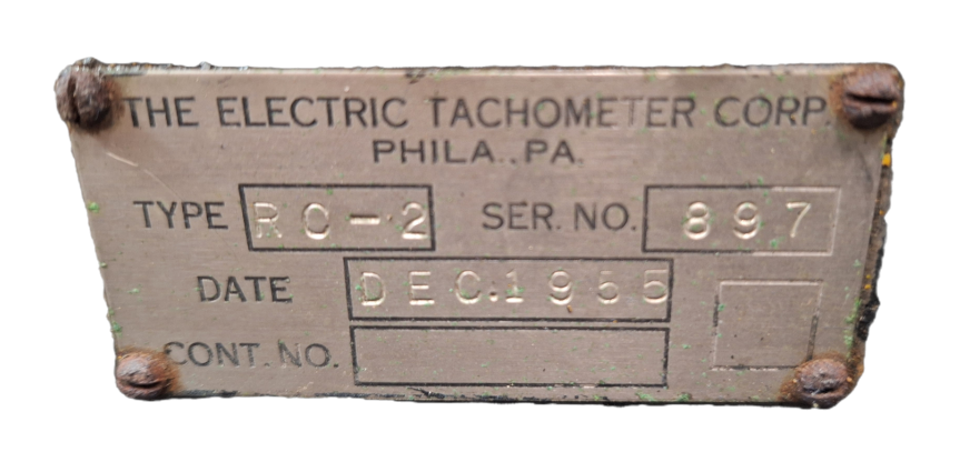 1965 Vintage Electric Tachometer. RO-2 Mechanical Revolution Counter