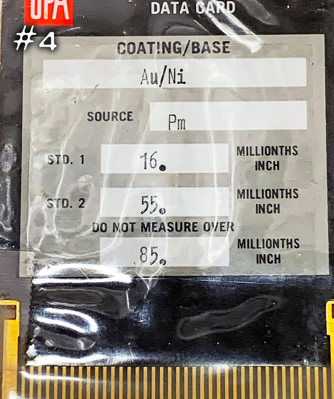 UPA Technology, Inc. Coating Thickness Standards & Certification Documents