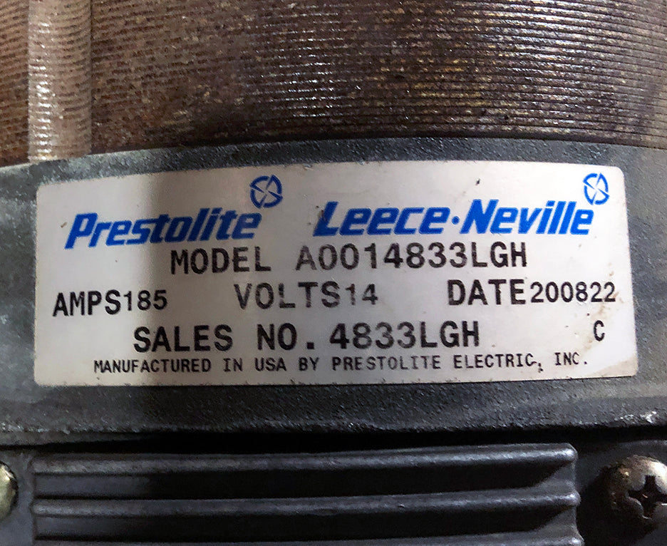 Prestolite / Leece-Neville #A0014833LGH Alternator