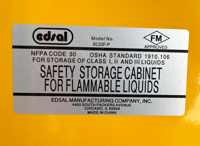 Edsal SC22F-P Flammable Safety Cabinet