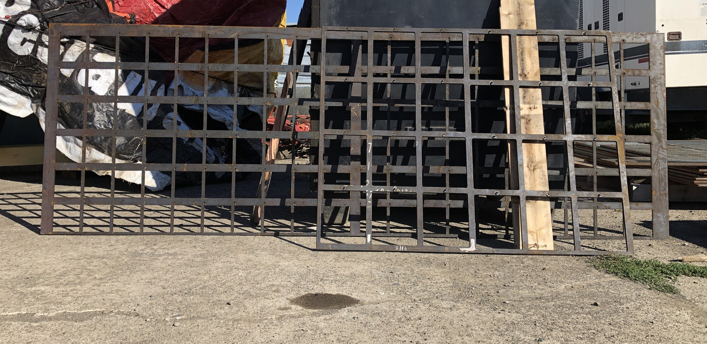 Fire-cut Steel Skeletons/Grating  |  Multiple Sizes & Designs Available