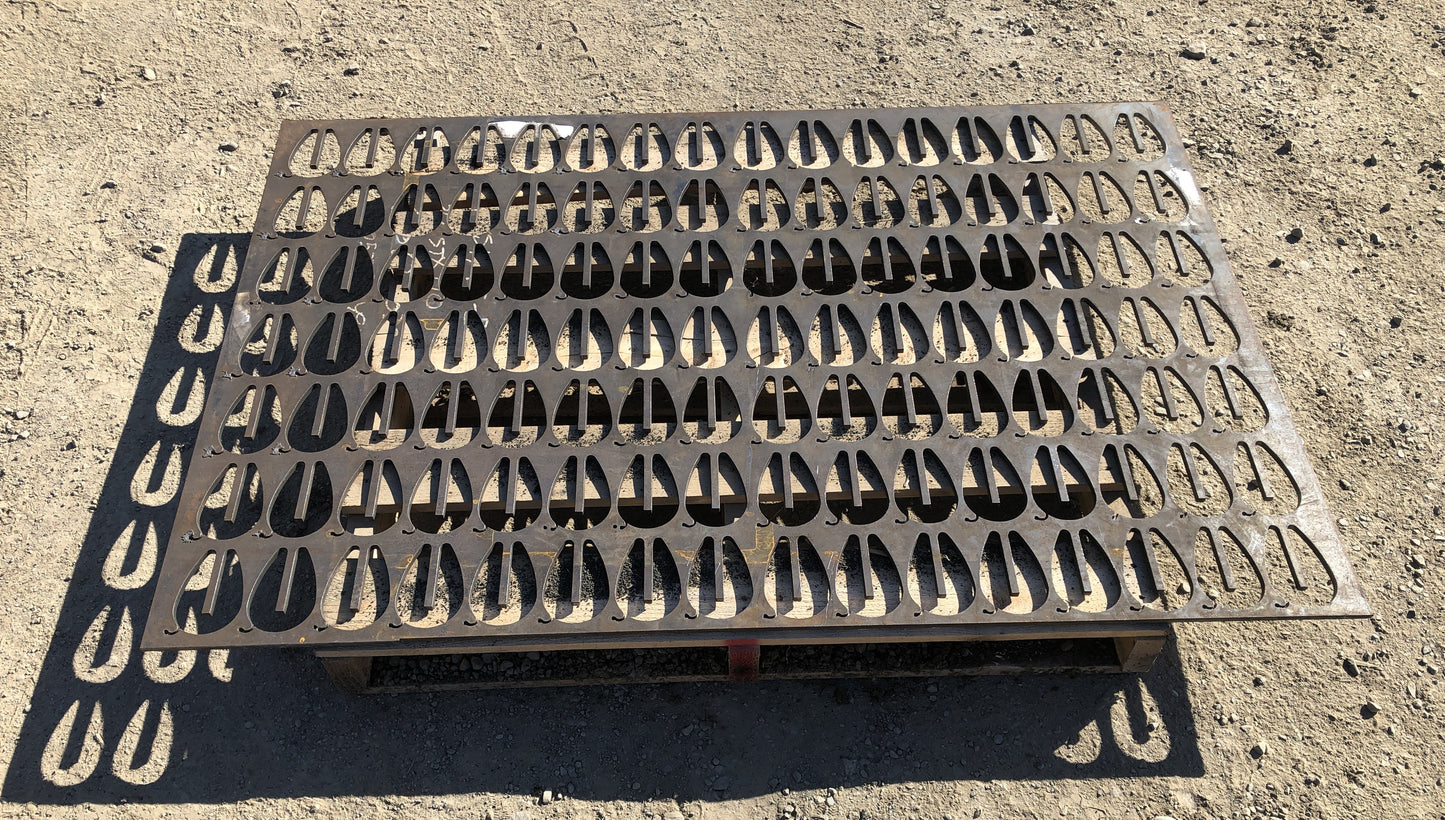Fire-cut Steel Skeletons/Grating  |  Multiple Sizes & Designs Available
