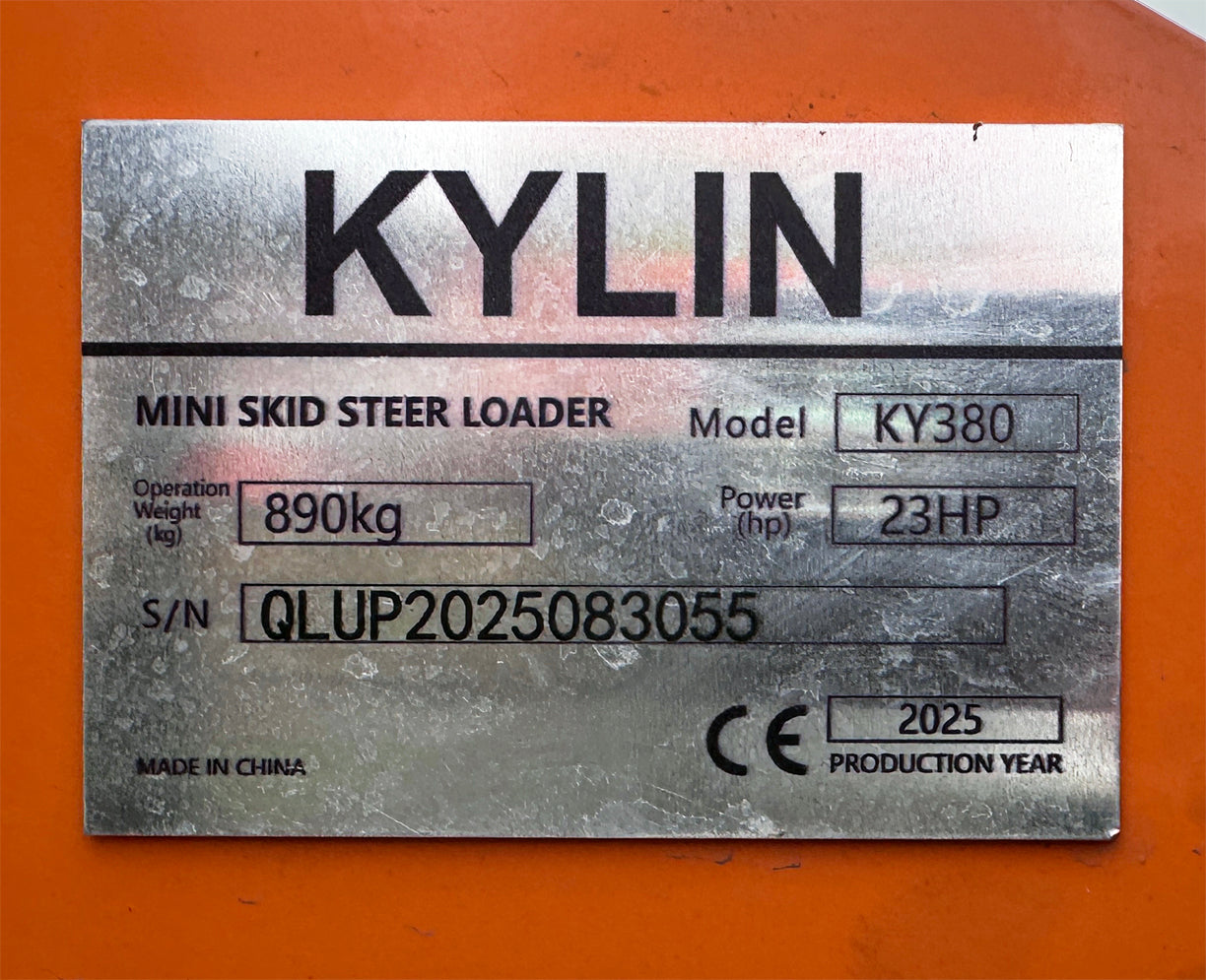NEW ~ Kylin KY380 Mini Skid Steer Loader