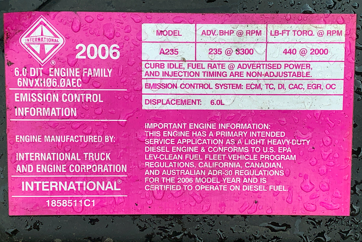 2006 International A235 Engine