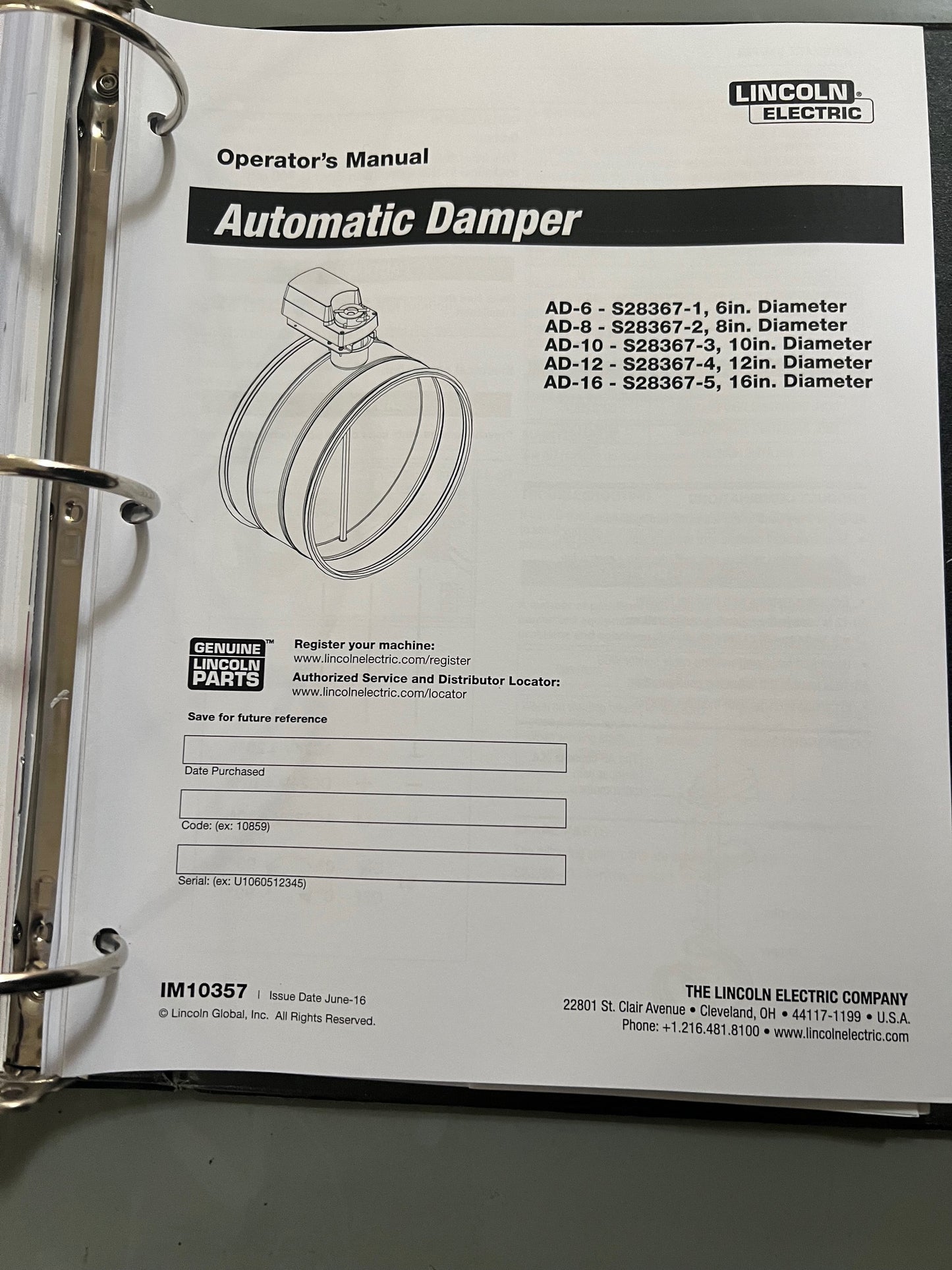 New / 2022 Stock - Never Installed! - Lincoln Prism 8 Electric Weld Fume Control System {CDA}