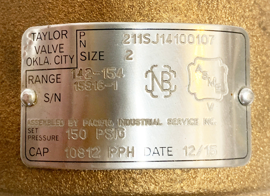 New Old Stock ~ Taylor 211SJ14100107 Valve