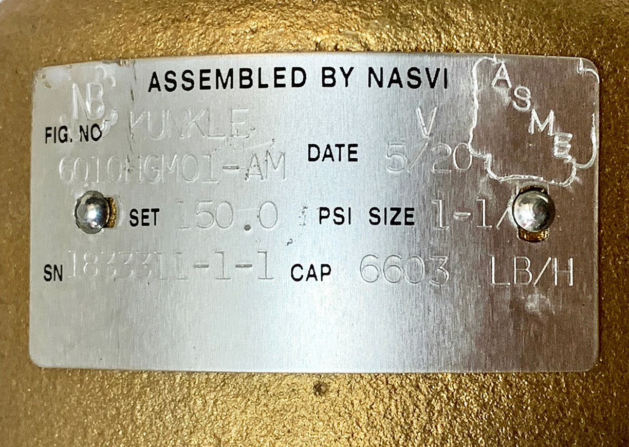 New ~ Kunkle 6010HGM01-AM Valve | Serial # 183311-1-1