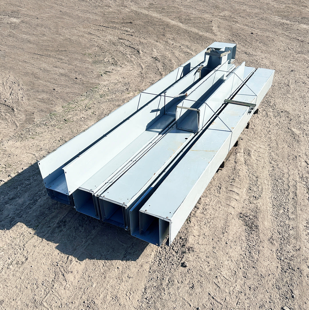 99 Lineal Feet of Eaton B-Line 8" x 8" Steel Wireway / Cable Gutter