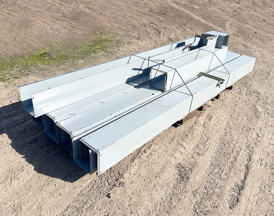 99 Lineal Feet of Eaton B-Line 8" x 8" Steel Wireway / Cable Gutter