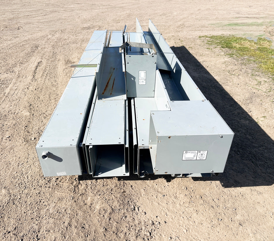 99 Lineal Feet of Eaton B-Line 8" x 8" Steel Wireway / Cable Gutter