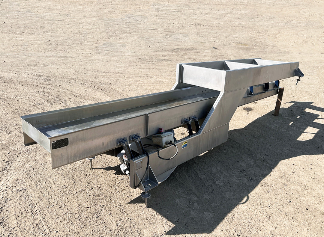 Food-Grade ~17' Stainless Steel Key Technology Vibratory Conveyor
