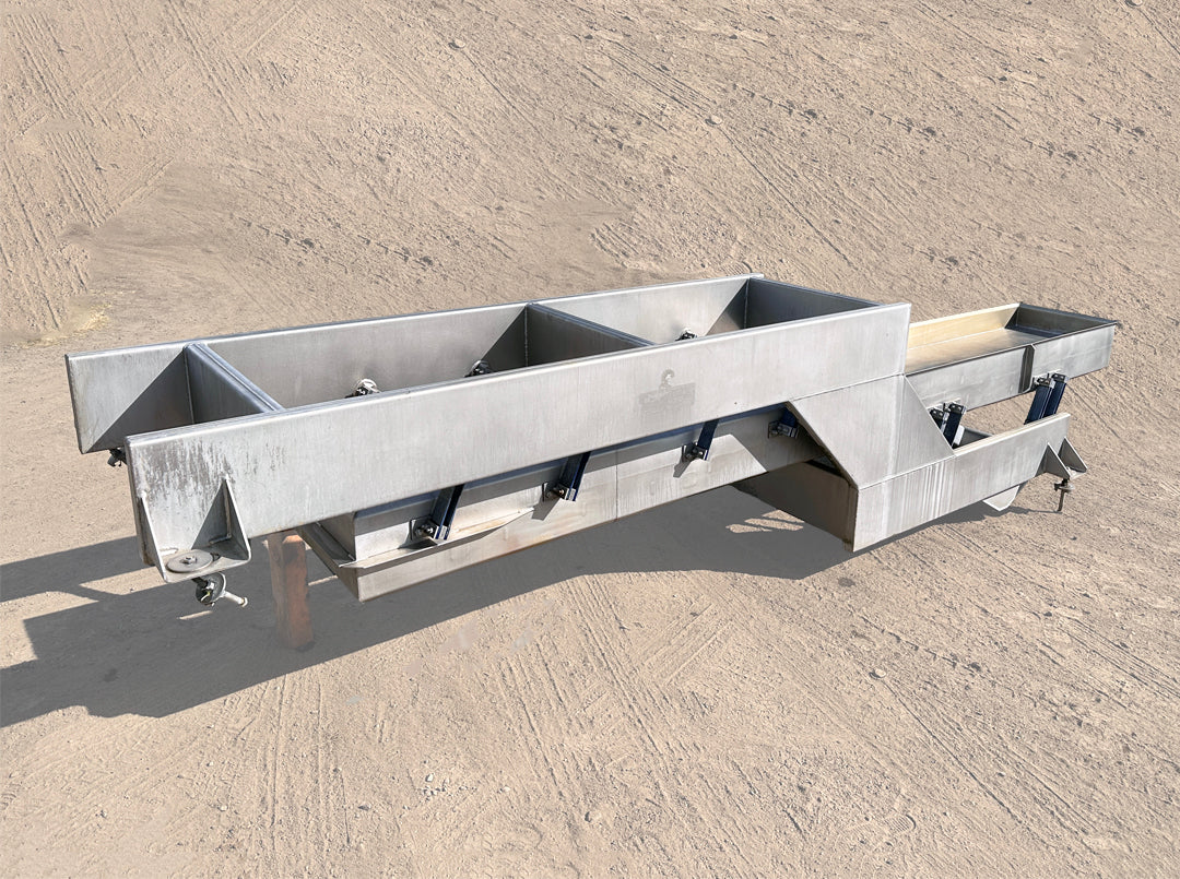 Food-Grade ~17' Stainless Steel Key Technology Vibratory Conveyor