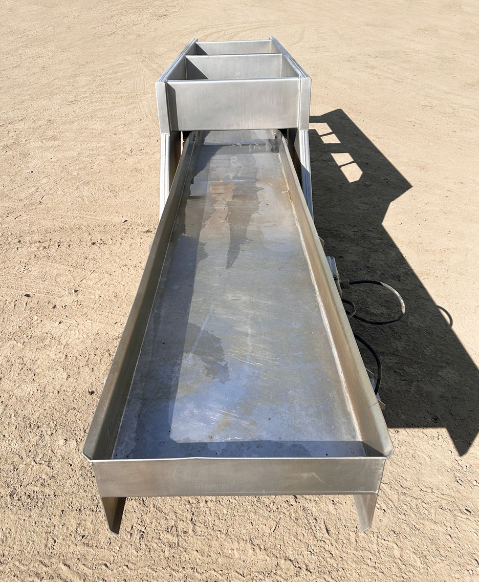 Food-Grade ~17' Stainless Steel Key Technology Vibratory Conveyor