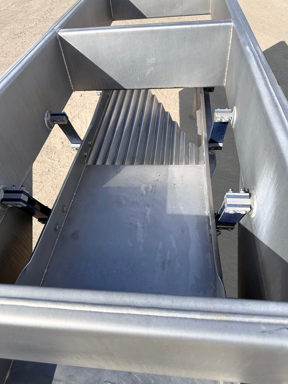 Food-Grade ~17' Stainless Steel Key Technology Vibratory Conveyor