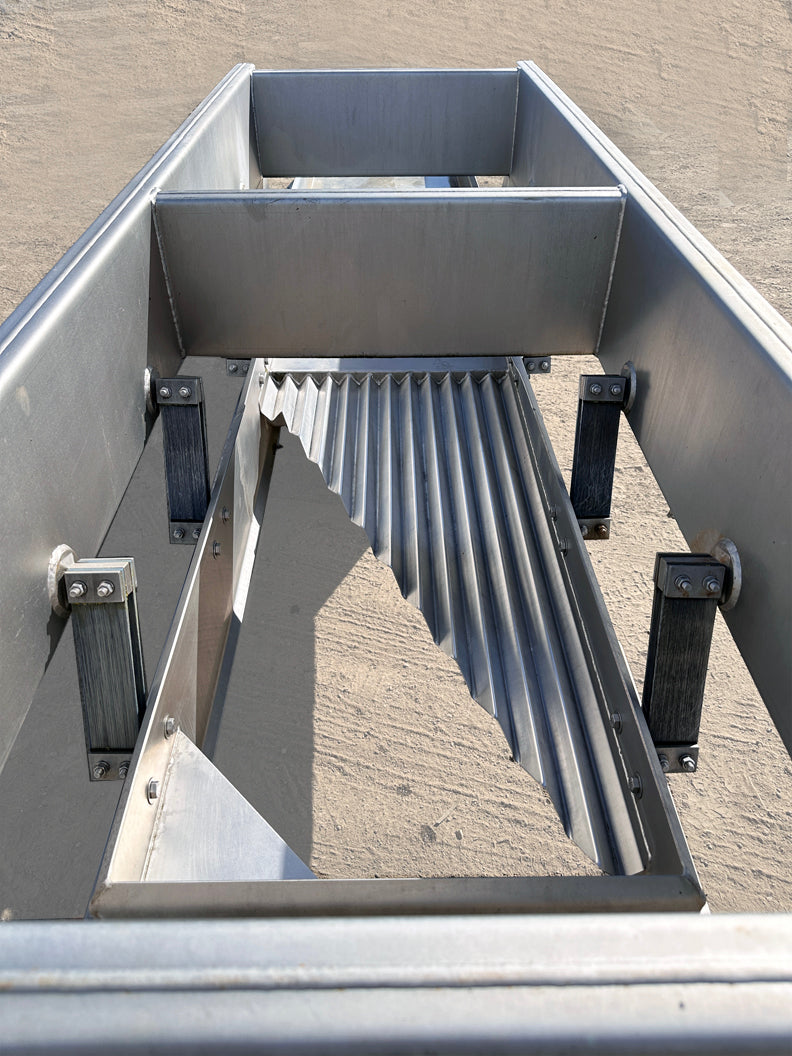 Food-Grade ~17' Stainless Steel Key Technology Vibratory Conveyor