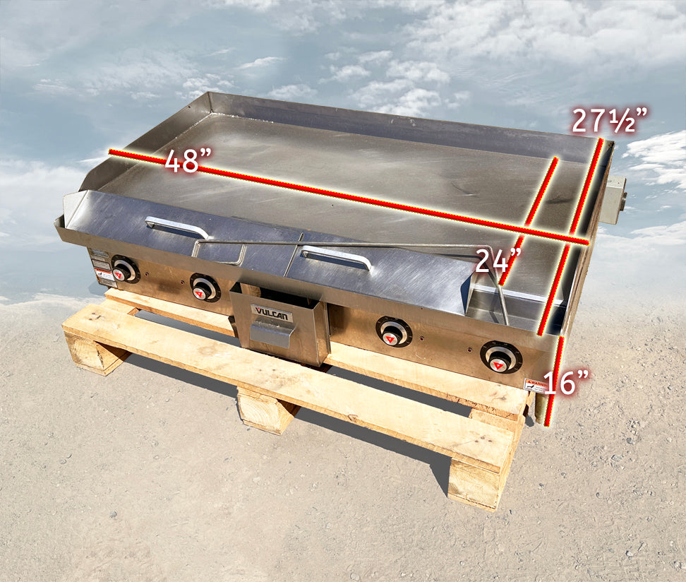 Vulcan RRE48D 48" Commercial Electric Griddle