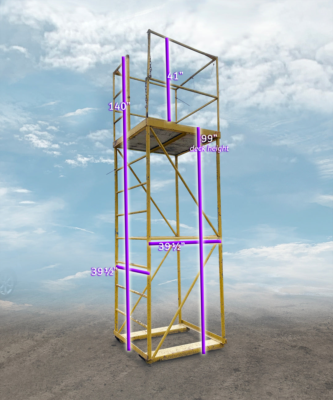 Ladder Scaffolding w/ 99" Platform Height