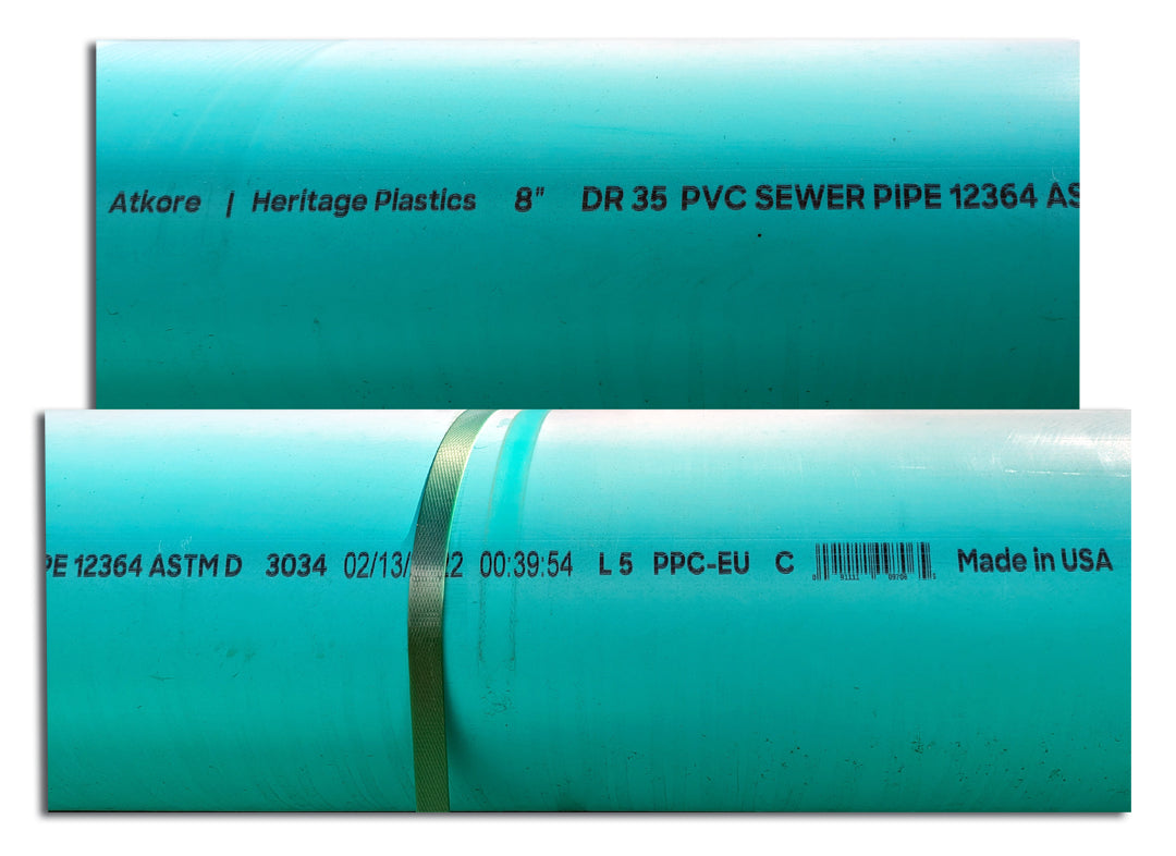 New/Unused Rigid PVC Conduit in Multiple Sizes