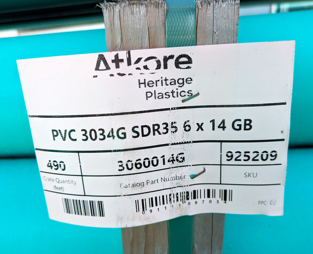 New/Unused Rigid PVC Conduit in Multiple Sizes