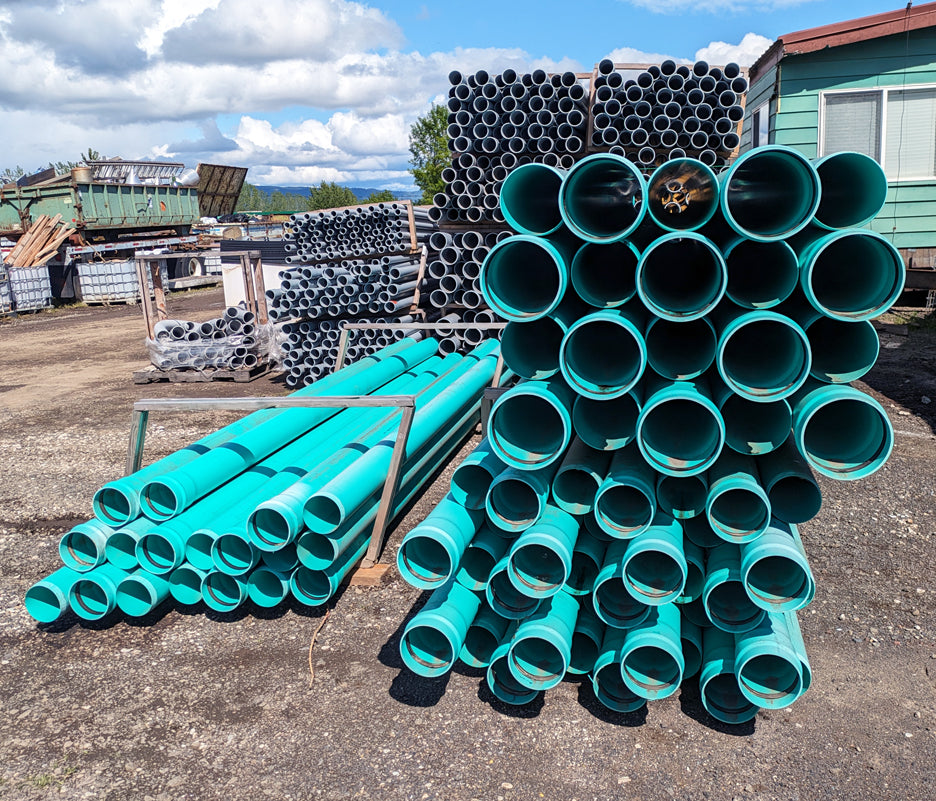 New/Unused Rigid PVC Conduit in Multiple Sizes