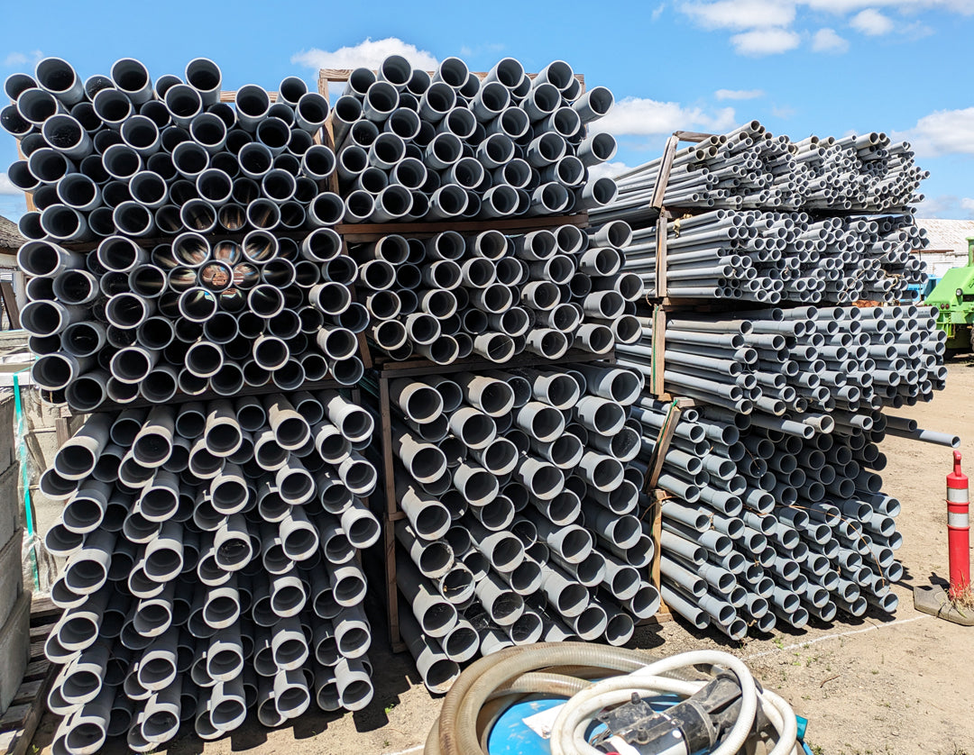 New/Unused Rigid PVC Conduit in Multiple Sizes