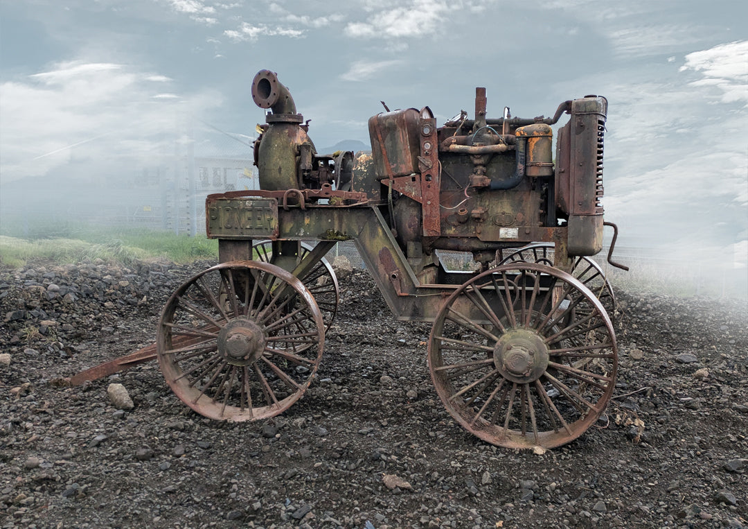 Vintage Minneapolis-Moline Tractor Contraption "Yard Art"..?