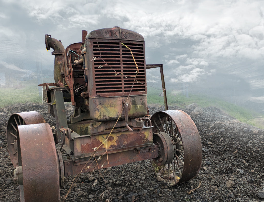 Vintage Minneapolis-Moline Tractor Contraption "Yard Art"..?