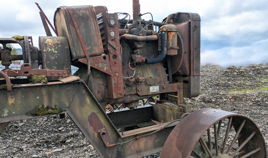 Vintage Minneapolis-Moline Tractor Contraption "Yard Art"..?