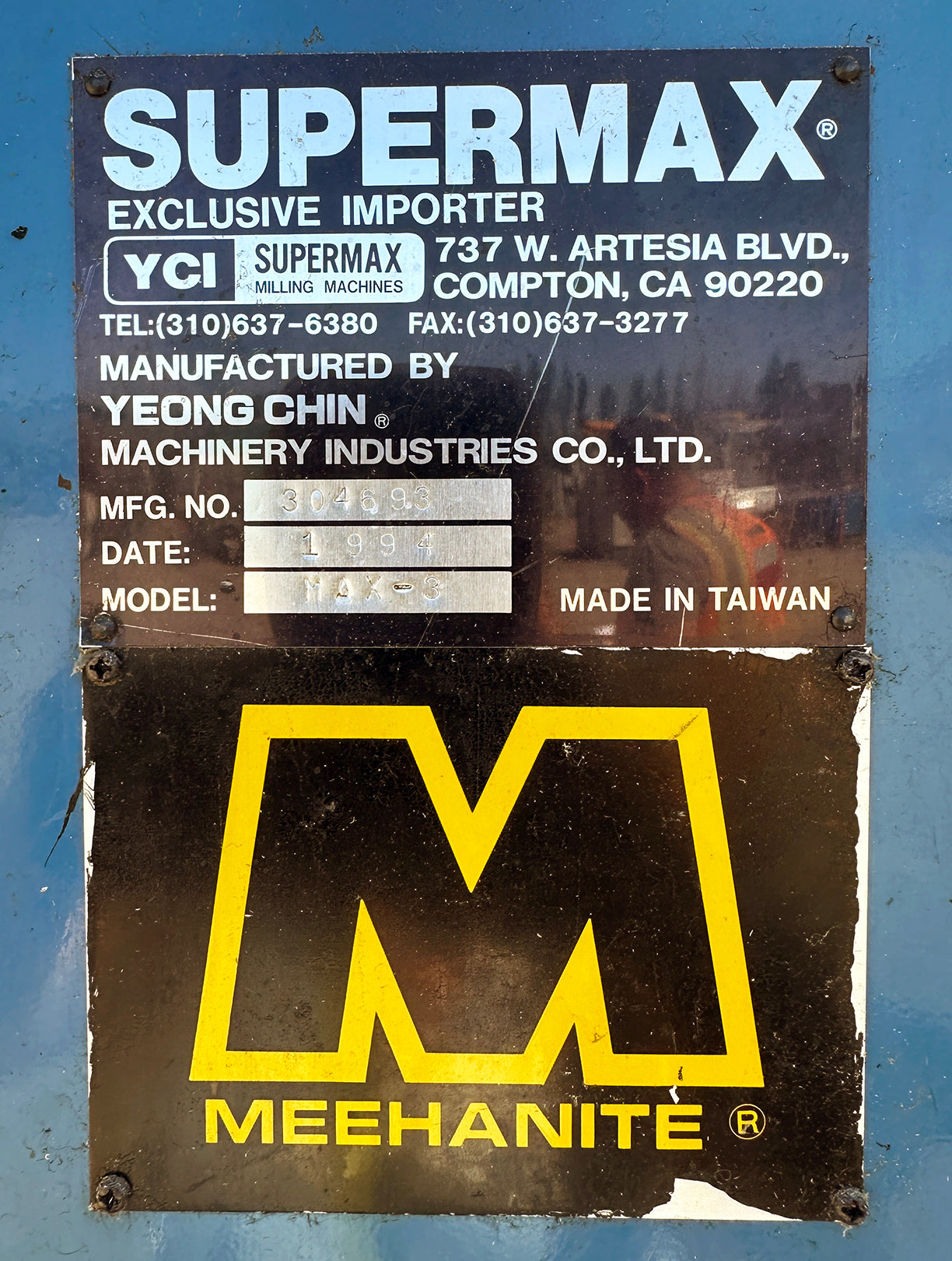 Supermax MAX-3 3-Axis CNC Vertical Mill Machine Center