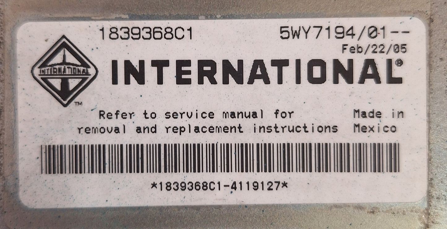 2003-10 International 1845117C6 Fuel Injection Control Module