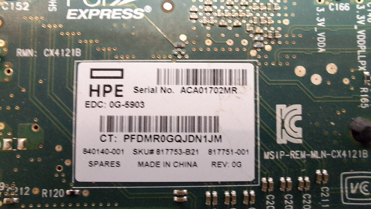 HPE 817753-B21 Ethernet 10/25Gb 2-port 640SFP28