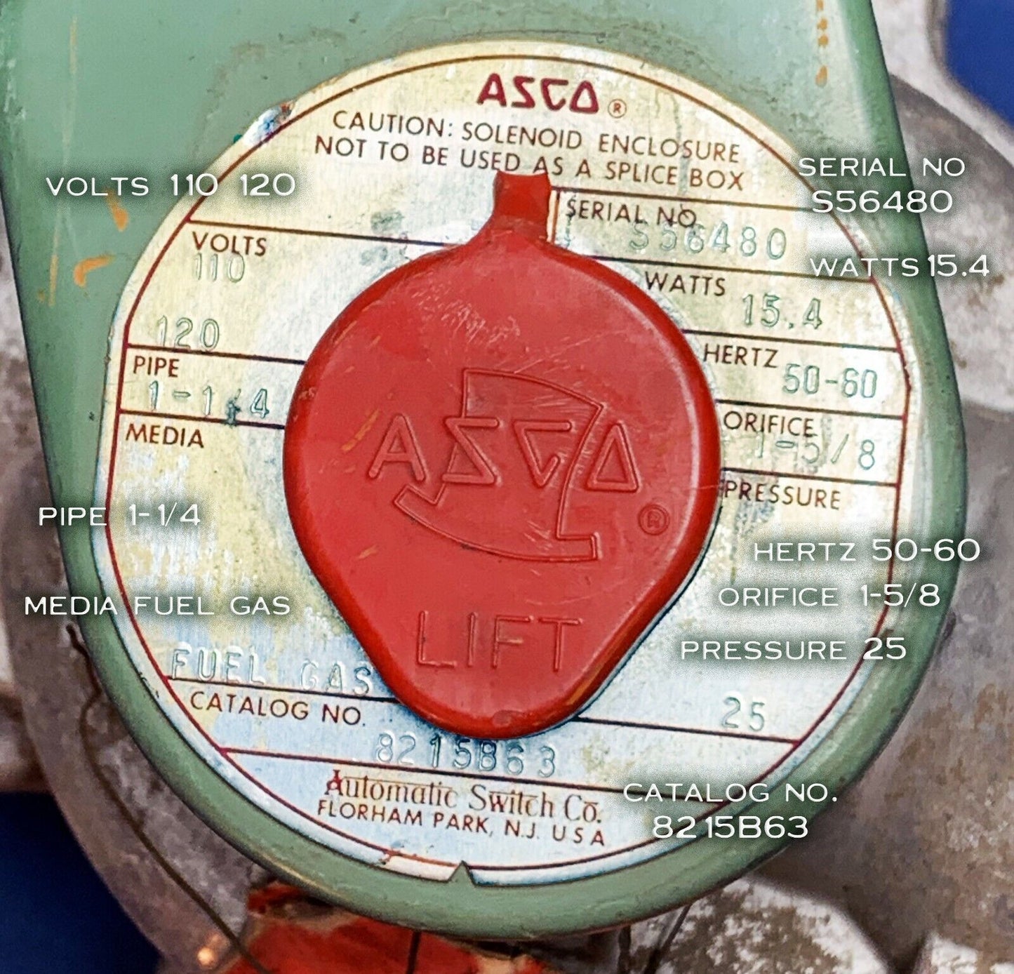 ASCO Red Hat 8215B63 Solenoid Valve {B5}