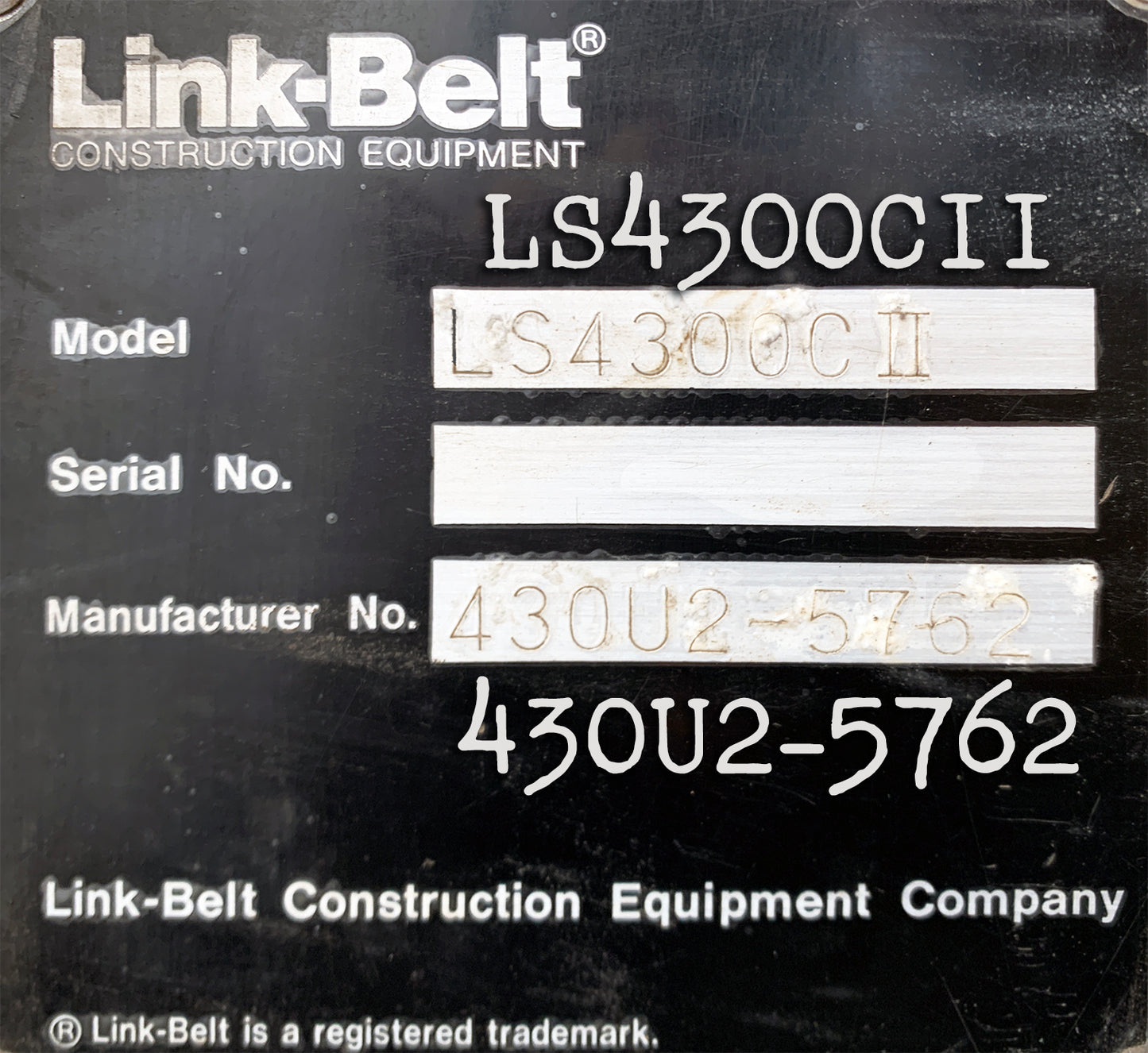 Link-Belt LS-5800 Crawler / Excavator