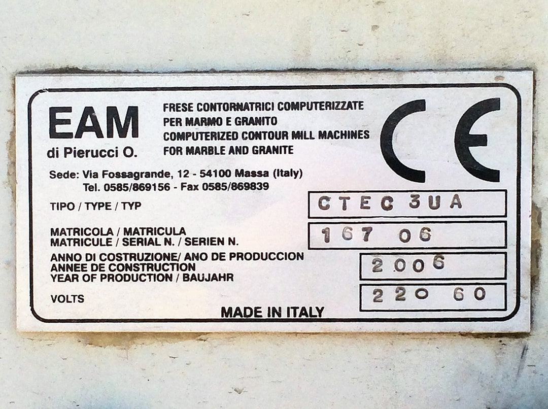 Marmo Meccanica CNC CTEC Cutting Machine