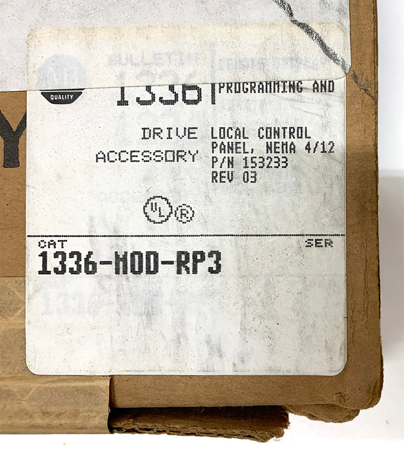 New in Box ~ Allen-Bradley 1336-MOD-RP3 Local Control Panel