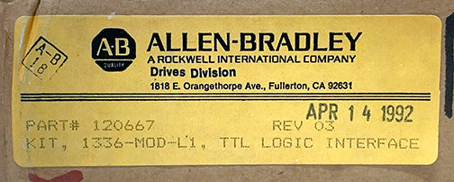 New / Open Box ~ Allen-Bradley TTL Logic Interface