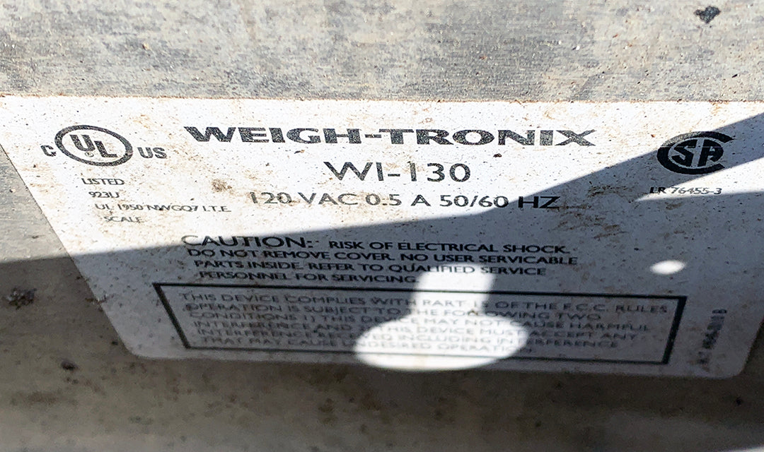 Weigh-Tronix Digital Indicator & Wall Scale