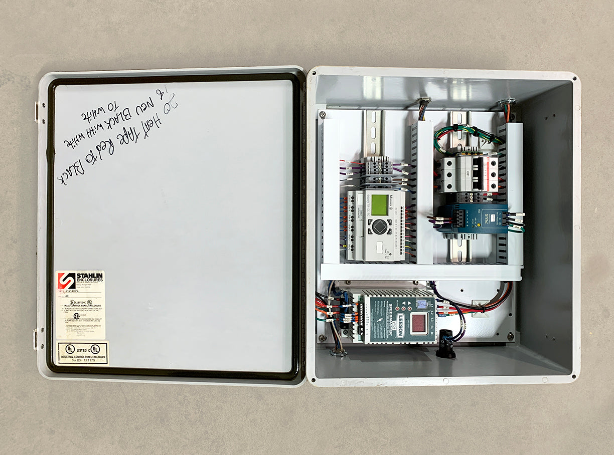 Stahlin Enclosure w/ Moeller, Leeson, Allen-Bradley & PULS Components