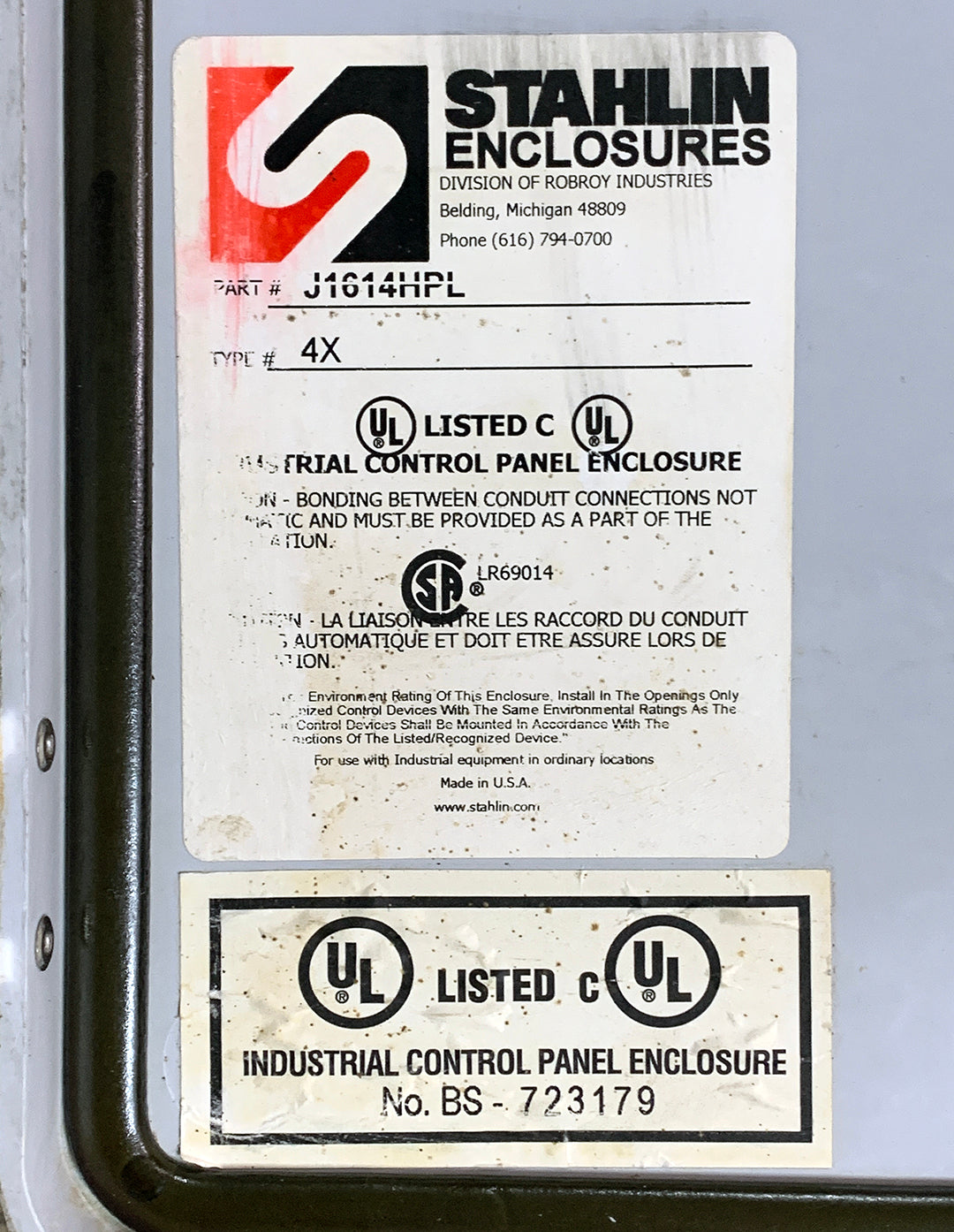 Stahlin Enclosure w/ Moeller, Leeson, Allen-Bradley & PULS Components