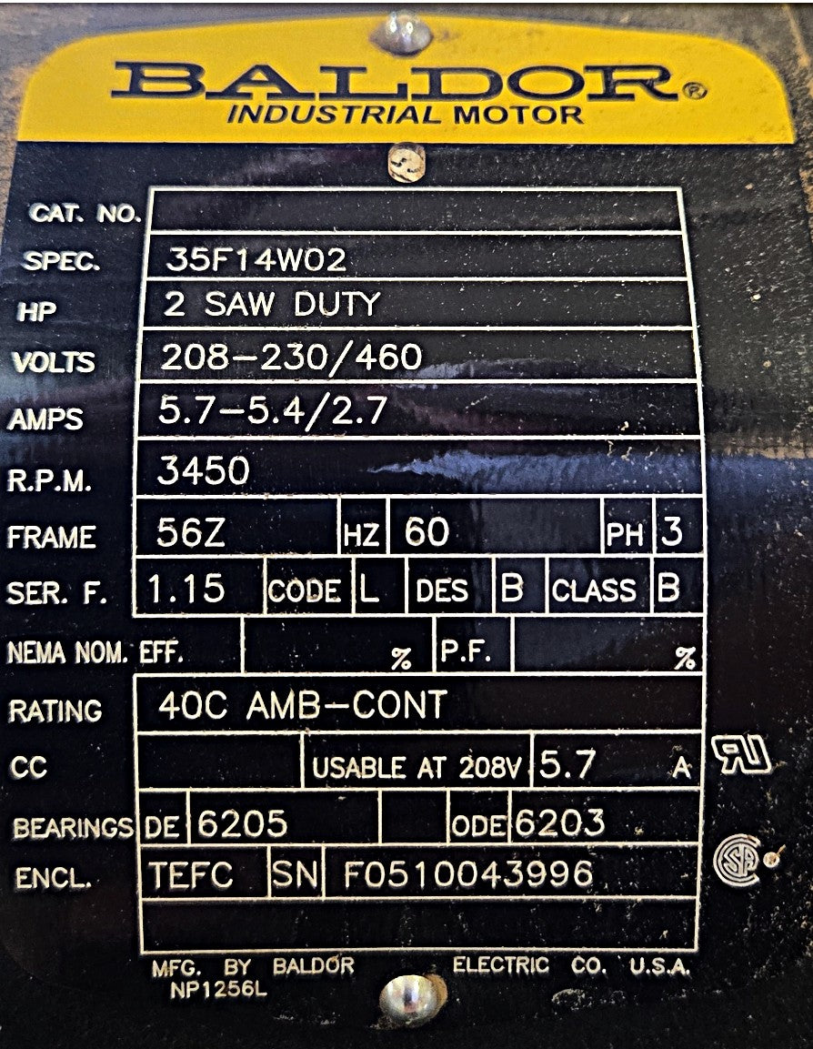 Working CTD DM200 3-Phase Double End Miter Saw
