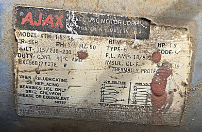 Fisher & Davis No 42 Industrial Power Feed Table Dodge 30:1 Reducer