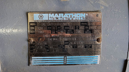 Marathon Electric 2 HP Single Phase Motor 115/230V 1720 RPM