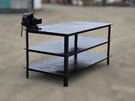 Heavy-Duty Steel Work Bench w/ 6" Jet Vise