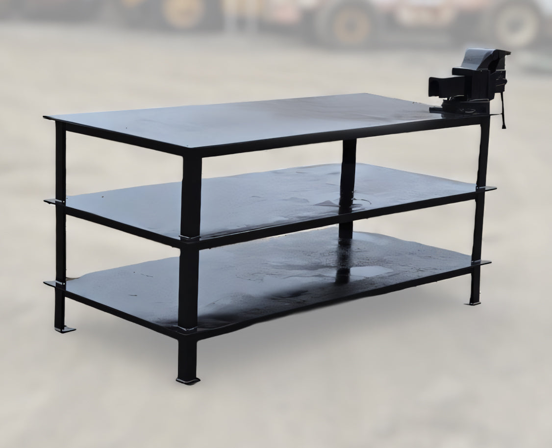 Heavy-Duty Steel Work Bench w/ 6" Jet Vise
