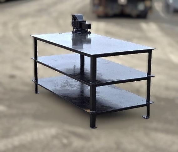 Heavy-Duty Steel Work Bench w/ 6" Jet Vise